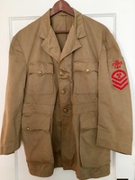 Uniform, United States Maritime Service, Coat, Khaki, CPO Boiler Mate 