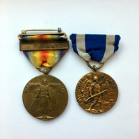 Medal, United States, World War I Victory Medal with U.S. Navy Patrol clasp and New York State War Service Medal
