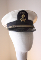 Cap (White - Waterproof), California Maritime Academy Midshipman