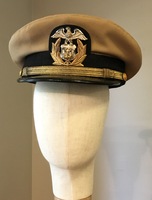 Cap (Khaki), United States Maritime Service, Officer