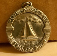 Medal, United States Maritime Service, Training Station, Sheepshead Bay, Small Boat Sailing Award