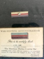 Ribbon, Merchant Marine, Combat Bar