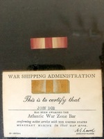Ribbon, Merchant Marine, Atlantic War Zone Bar