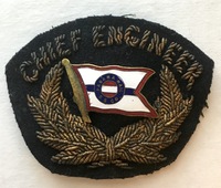 Cap Badge, Panama Mail Steamship Company, Chief Engineer