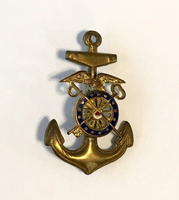 Cap Badge, Army Transport Service - Harbor Boat, Officer