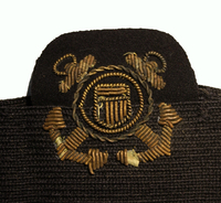 Cap Badge, United States Maritime Commission - United States Maritime Service, training cadre/chief petty officer.