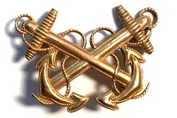 Cap Badge (miniature), United States Navy, Warrant Officer